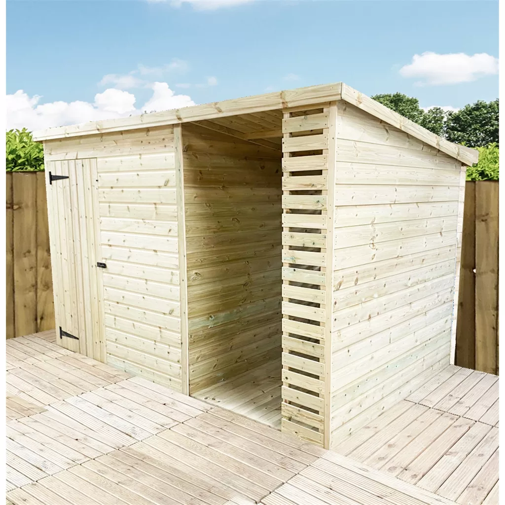 13 x 3 Pressure Treated T&G Pent Shed With Storage Area Windowless product image