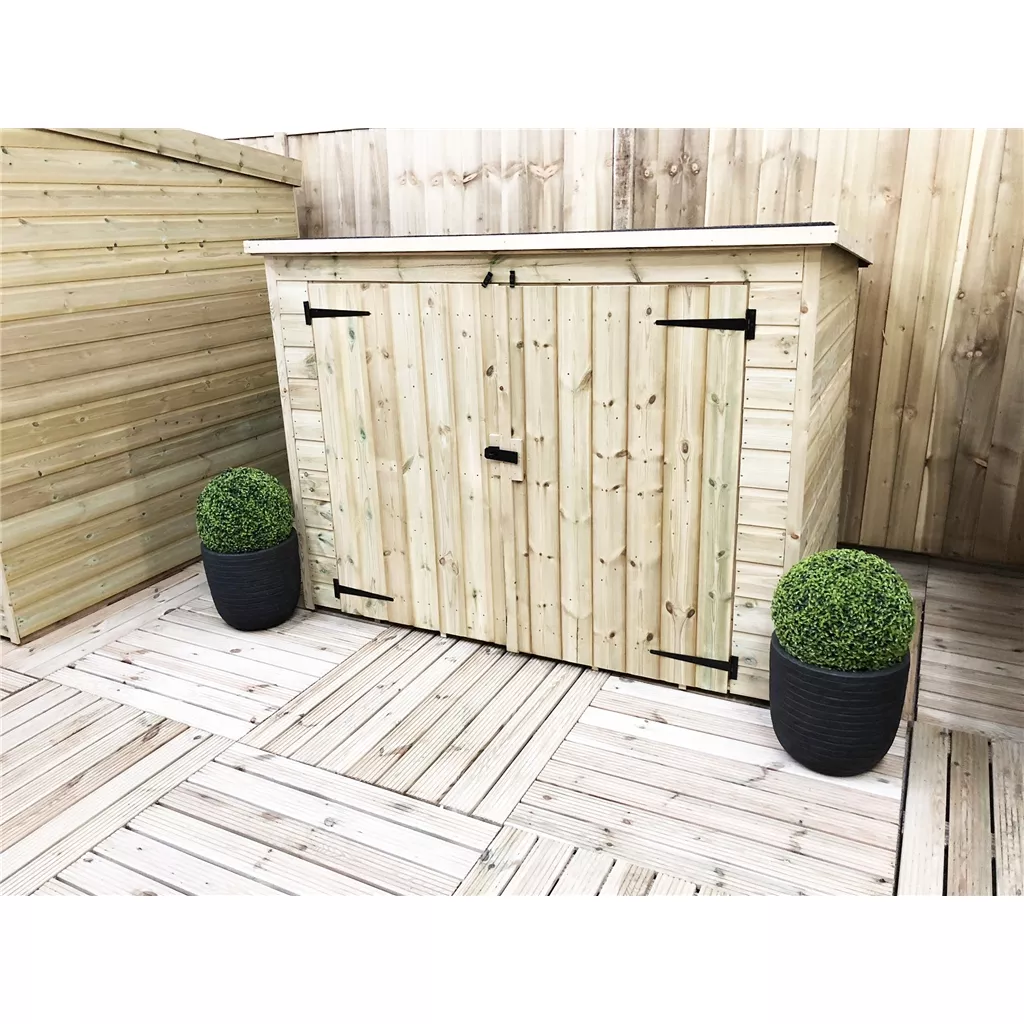 10 x 2 Pressure Treated T&G Bike Store With Double Doors product image