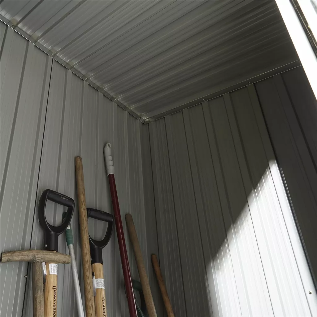 5 x 3 Single Door Metal Pent Shed – Dark Grey product image