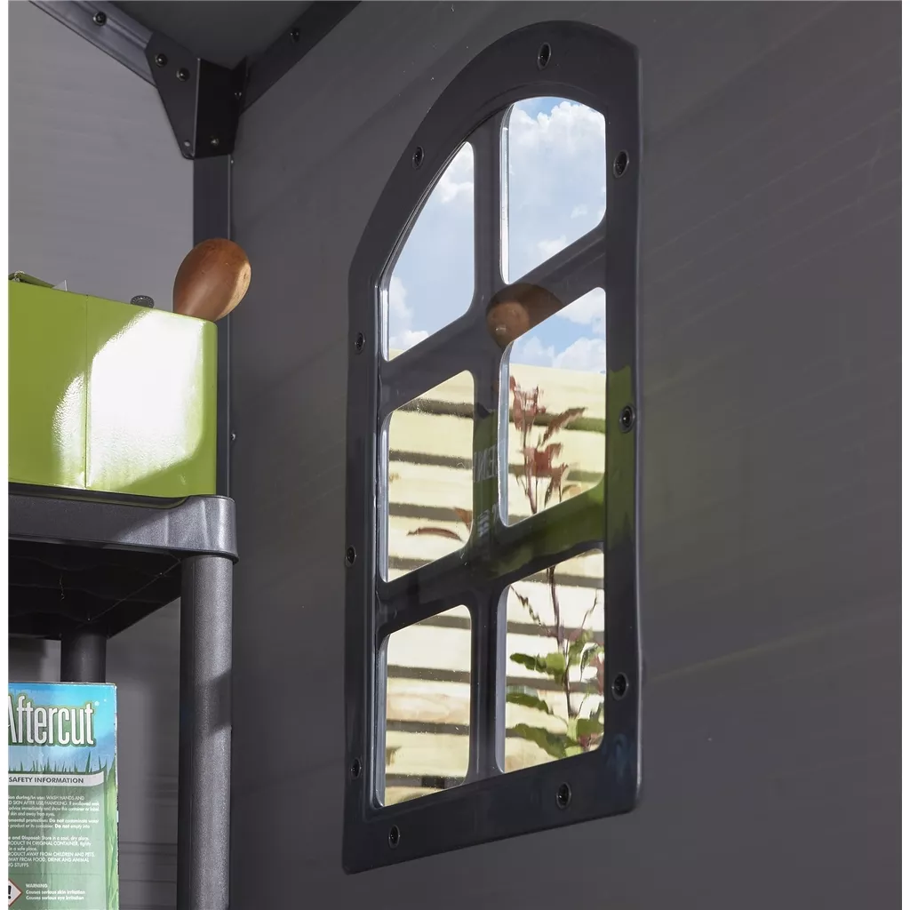 4 x 6 Single Door Apex Plastic Shed - Light Grey product image