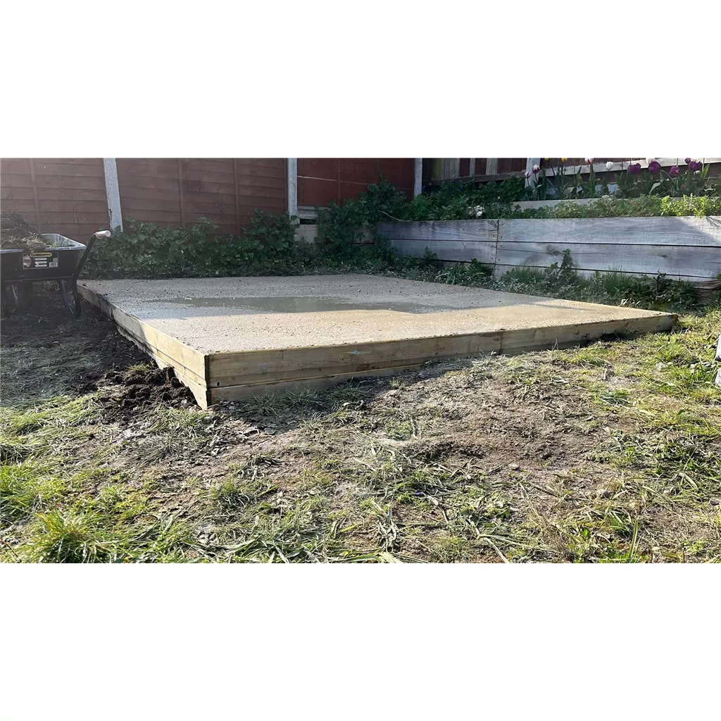 6ft x 3ft Installed Concrete Base product image
