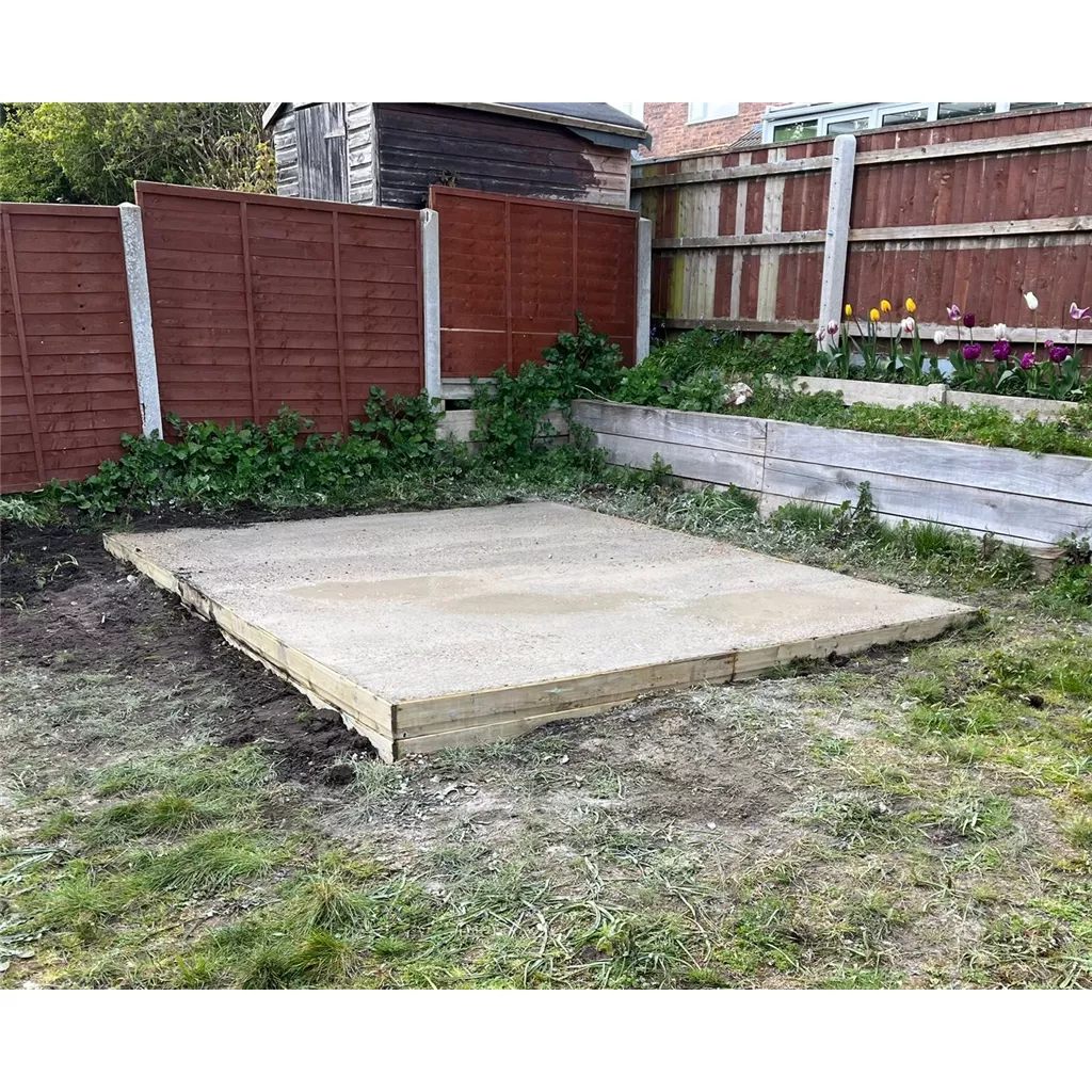7ft x 5ft Installed Concrete Base product image