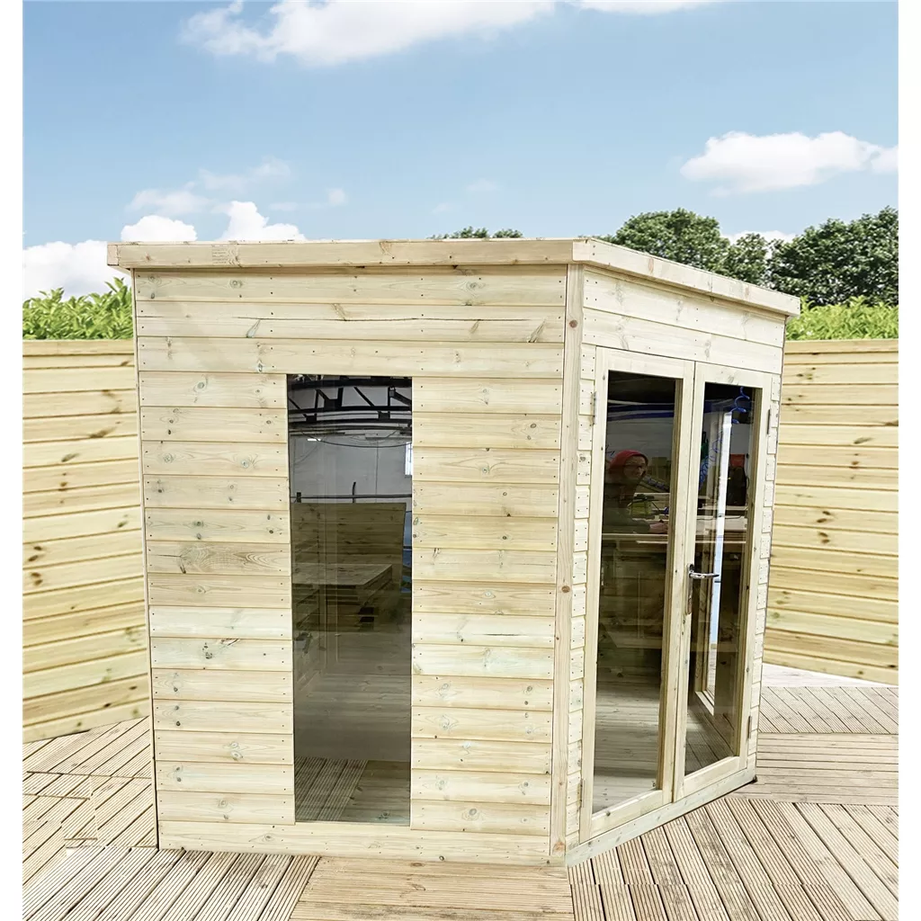 16 x 16 Corner Pressure Treated Summerhouse product image