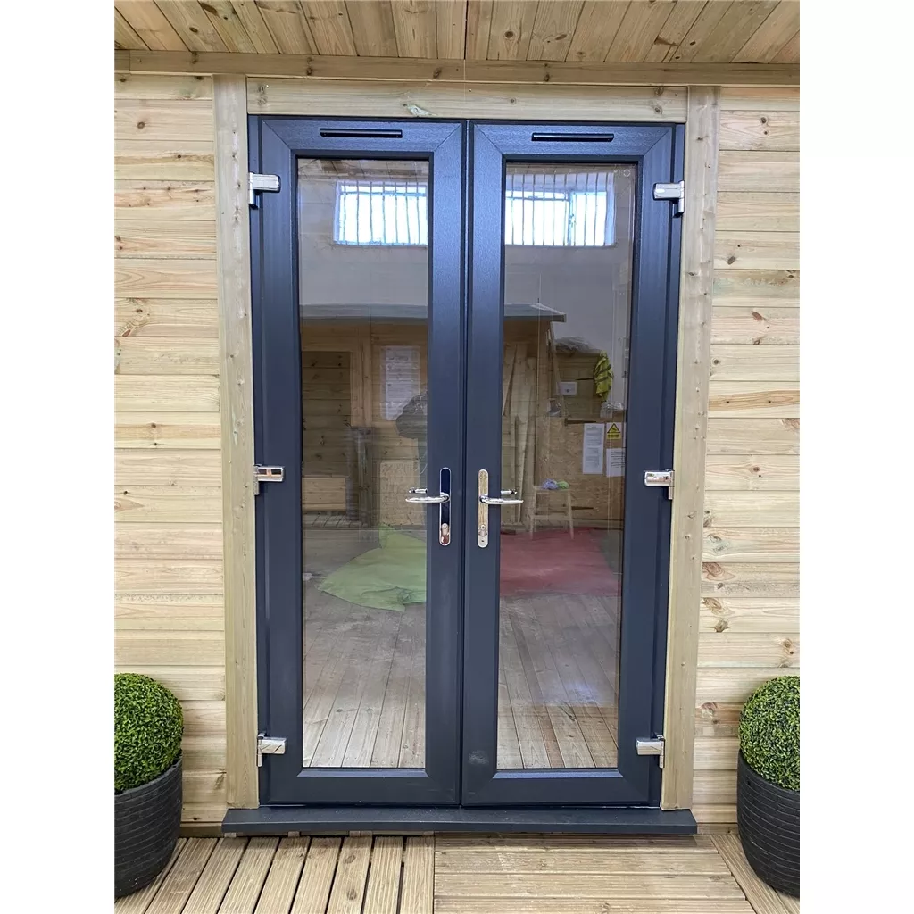 10 x 10 Executive Plus Insulated Garden Office – PVC French Doors & Windows product image