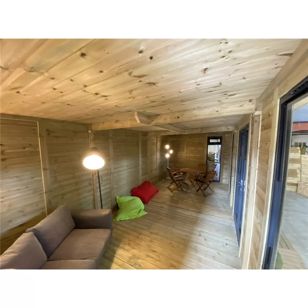 10 x 26 Executive Plus Insulated Garden Office – PVC French Doors & Windows product image