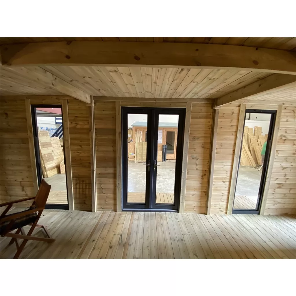 20 x 13 Executive Plus Insulated Garden Office – PVC French Doors & Windows product image