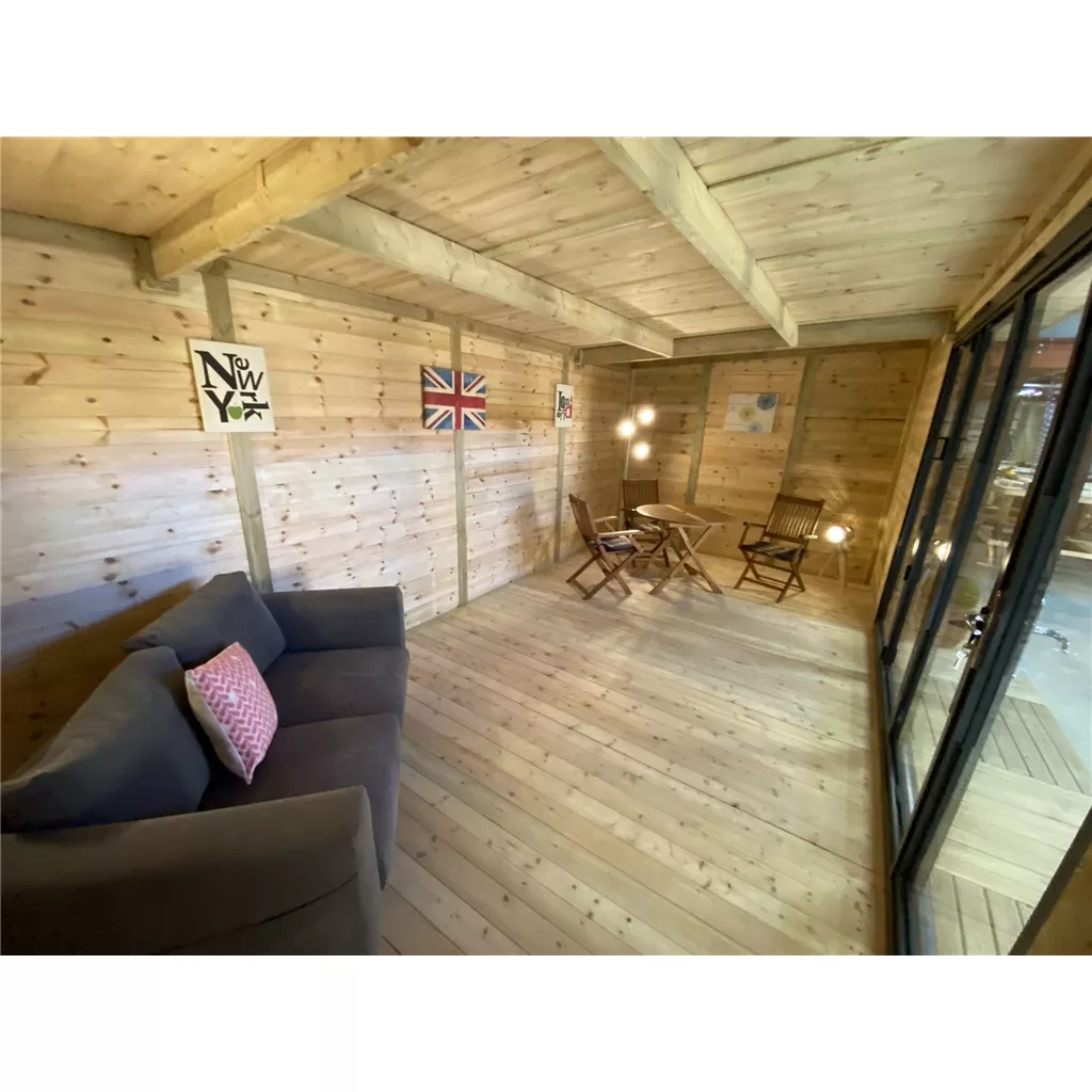 10 x 22 DELUXE PLUS Insulated Garden Office – Aluminium BiFold Doors product image