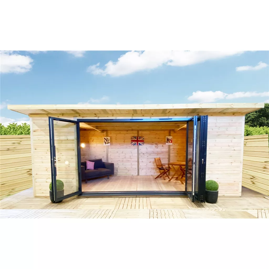 20 x 16 DELUXE PLUS Insulated Garden Office – Aluminium BiFold Doors product image