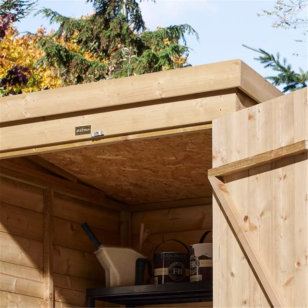 Cheshire 4×4 Shiplap Pent Shed Double Door product image