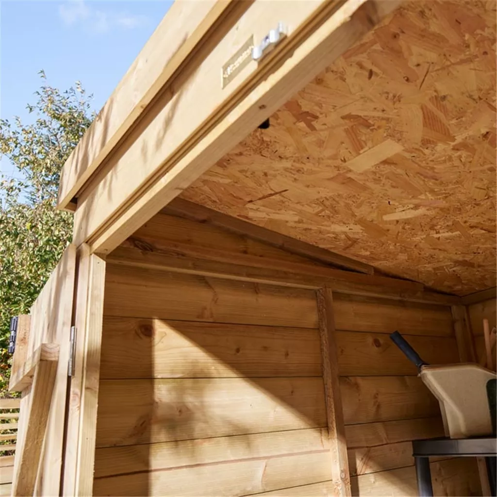 Cheshire 4×4 Shiplap Pent Shed Double Door product image