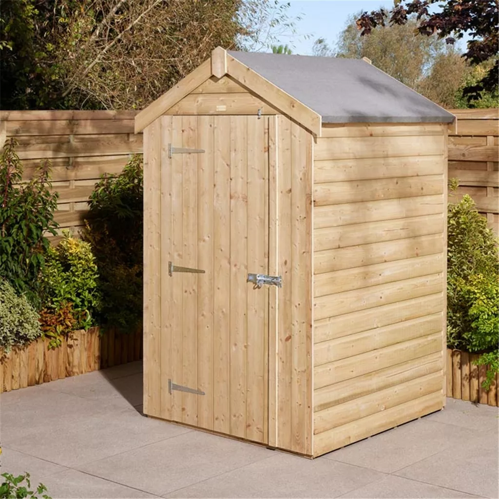 Cheshire 4×4 Shiplap Apex Shed Single Door product image