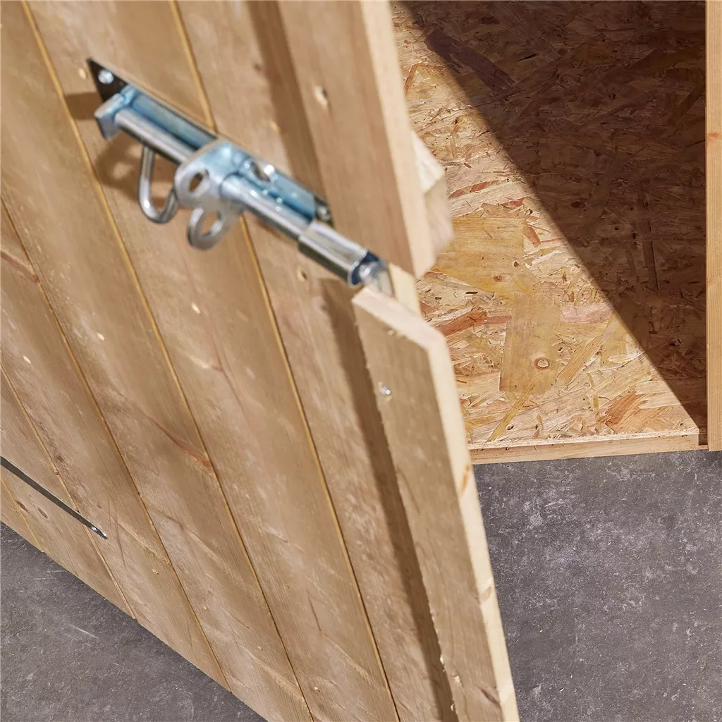 8ft x 6ft Windowless, Single Door - 12mm Shiplap Apex Shed product image