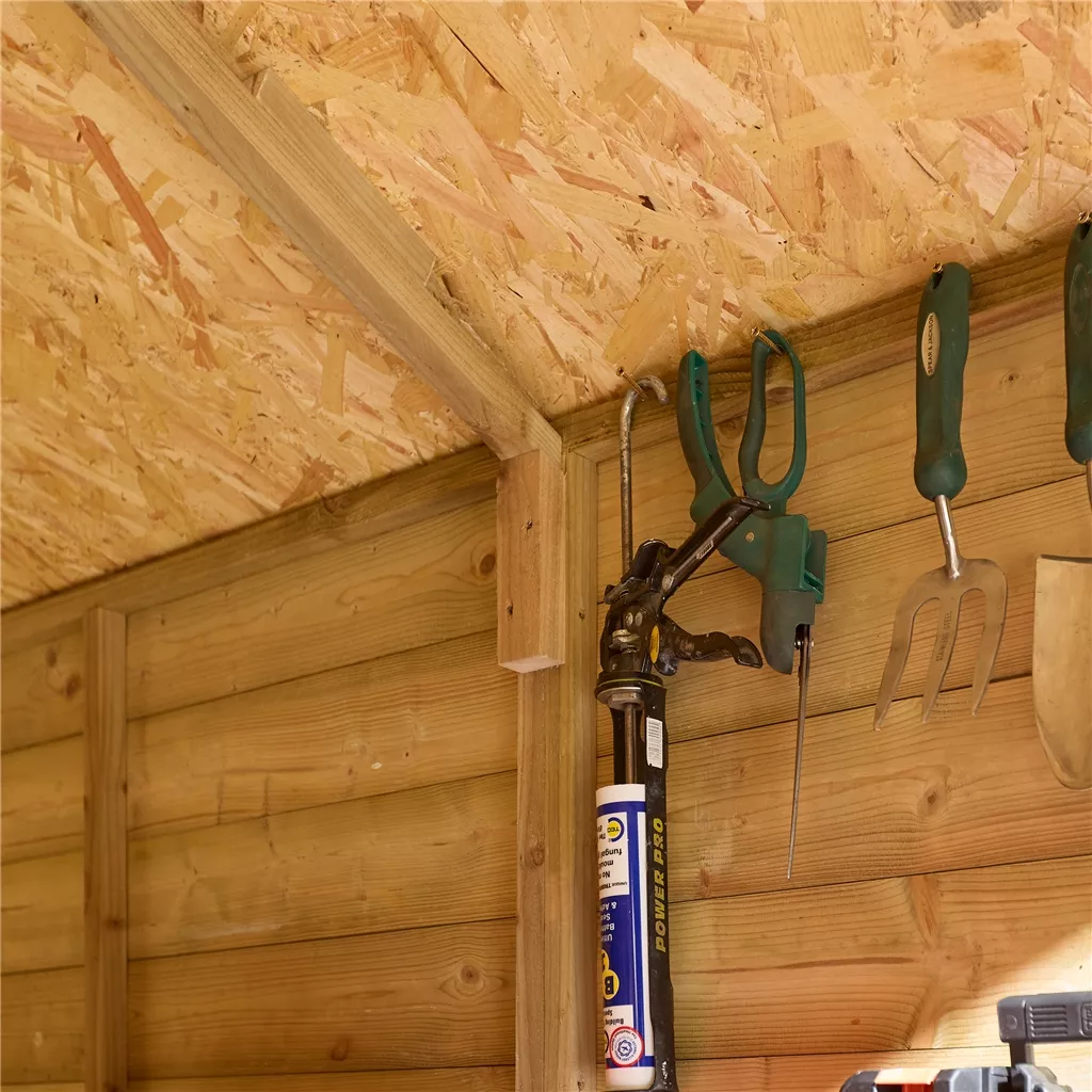 8ft x 6ft - 12mm Shiplap Apex Shed With Single Door & 1 Window product image