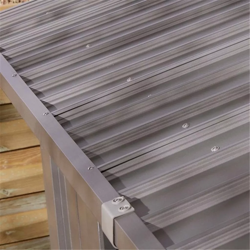 8 x 6 Deluxe Ashford Metal Apex Shed – Double Door, Assembly product image