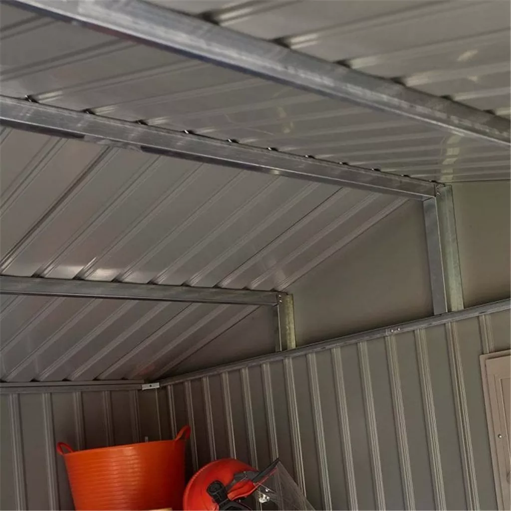 10 x 8 Deluxe Ashford Metal Apex Shed – Double Door & Foundation Kit product image