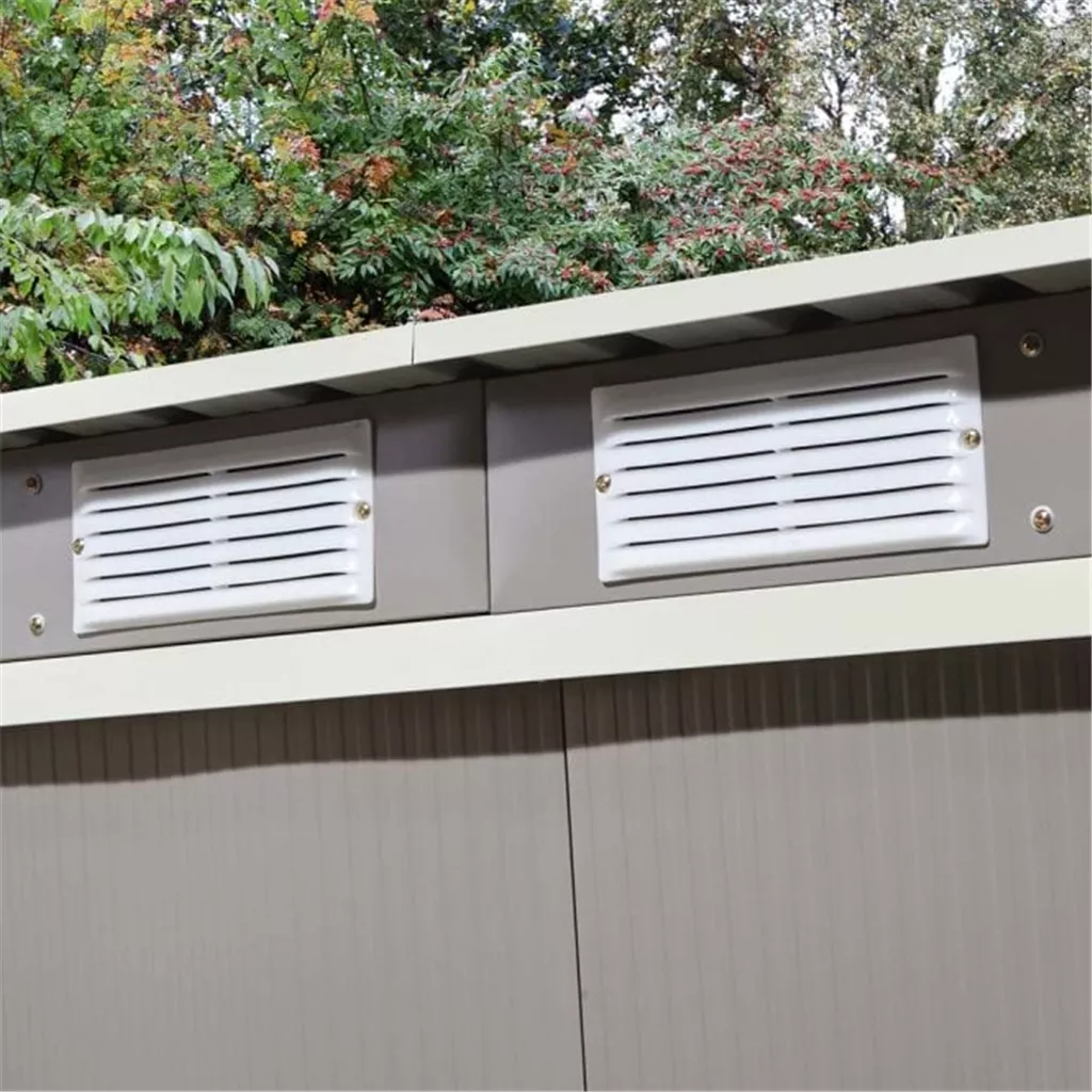 6 x 4 Deluxe Ironwood Metal Pent Shed – Single Door & Foundation Kit – Light Grey product image